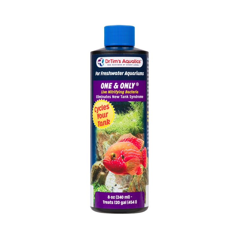 DrTim's Aquatics DrTimâ€™s Aquatics One & Only for Freshwater Aquariums â€“ 8 oz â€“ Live Nitrifying Solution â€“ Jumpstarts Cycling, Supports Biological Balance & Long-Term Water Stability - Image 1